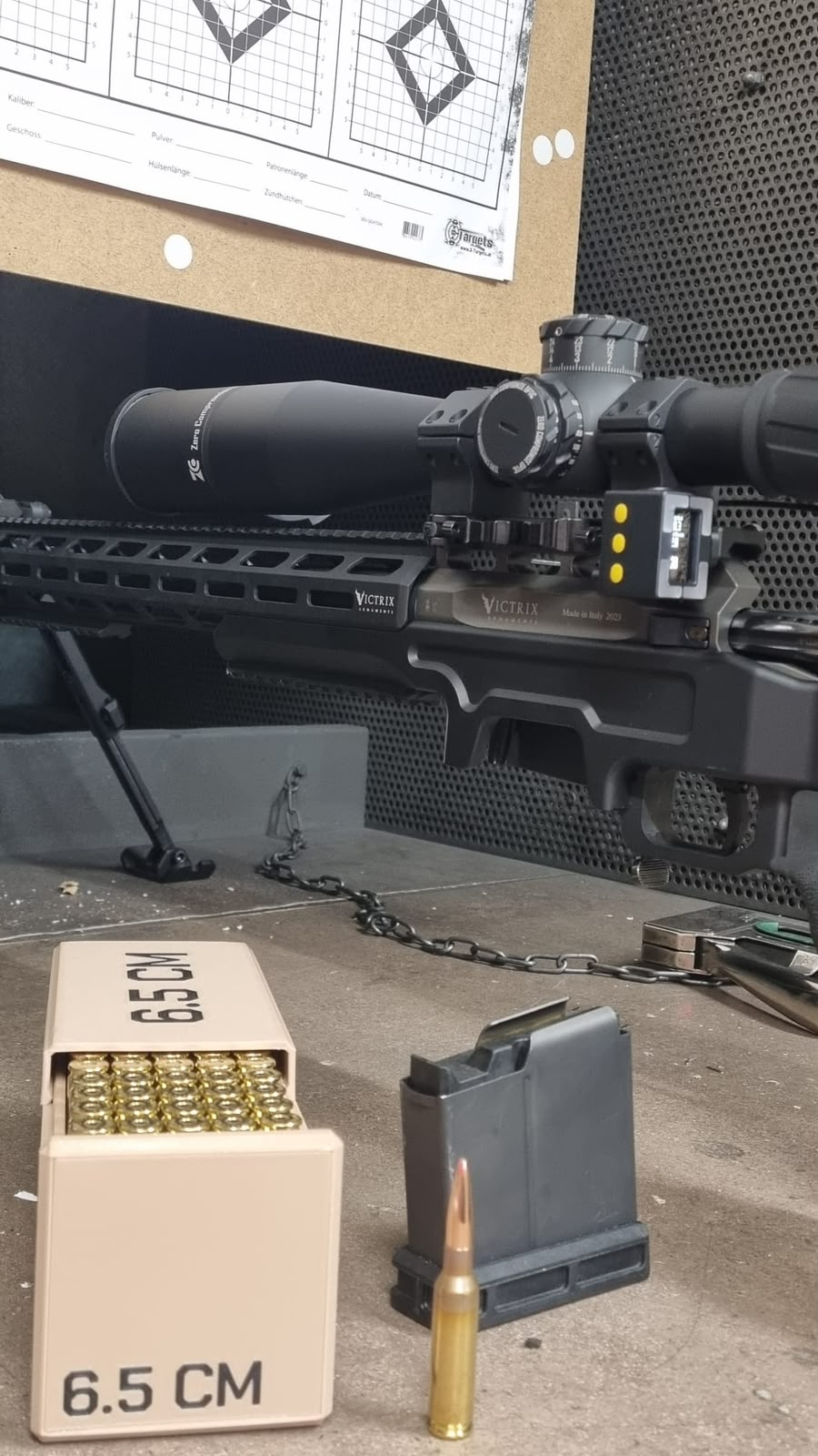Ammo box 6,5 Creedmoor | sliding-lid cartridge box | 3d printed